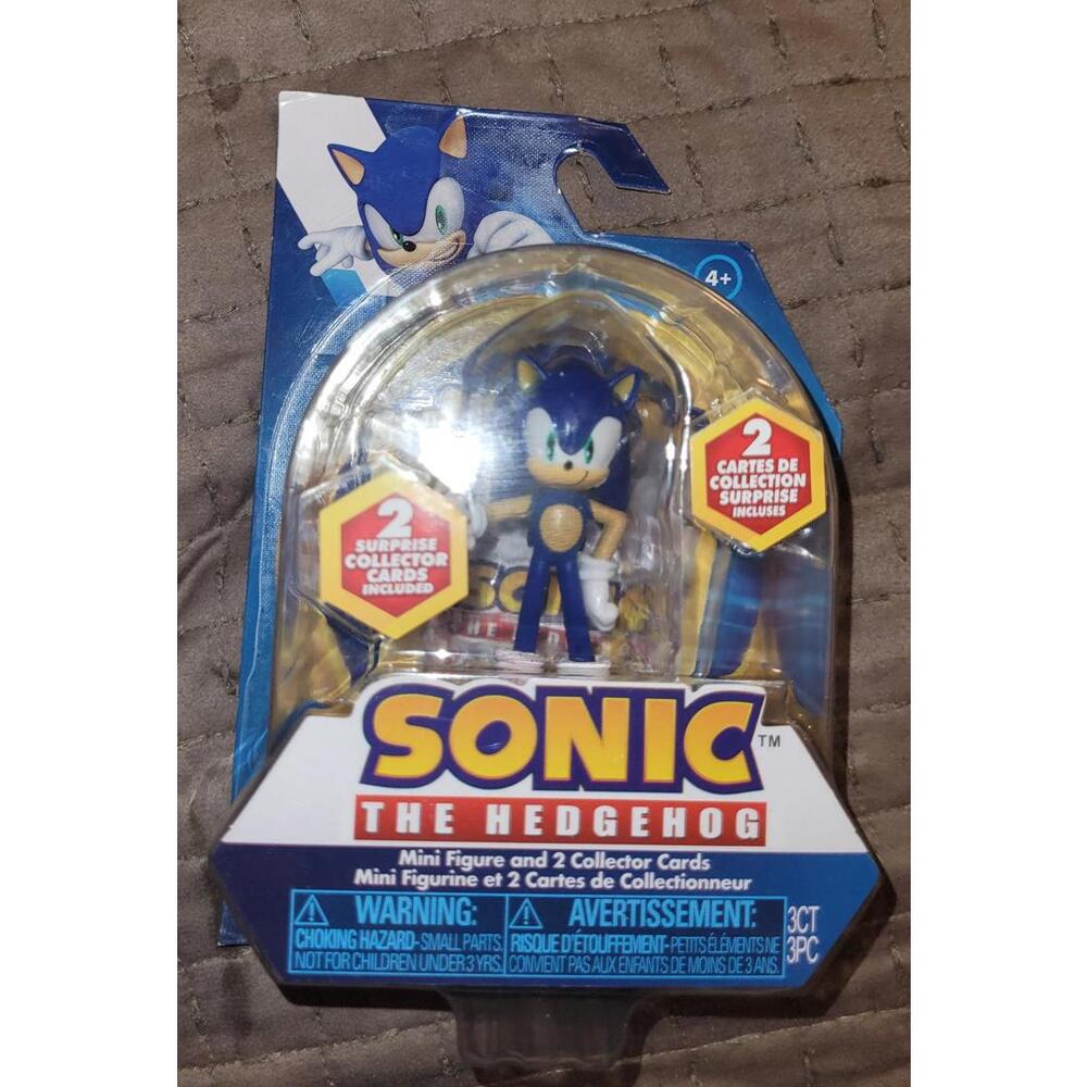 Sonic the Hedgehog Mini Figure w/ 2 Collector Cards – New Sealed